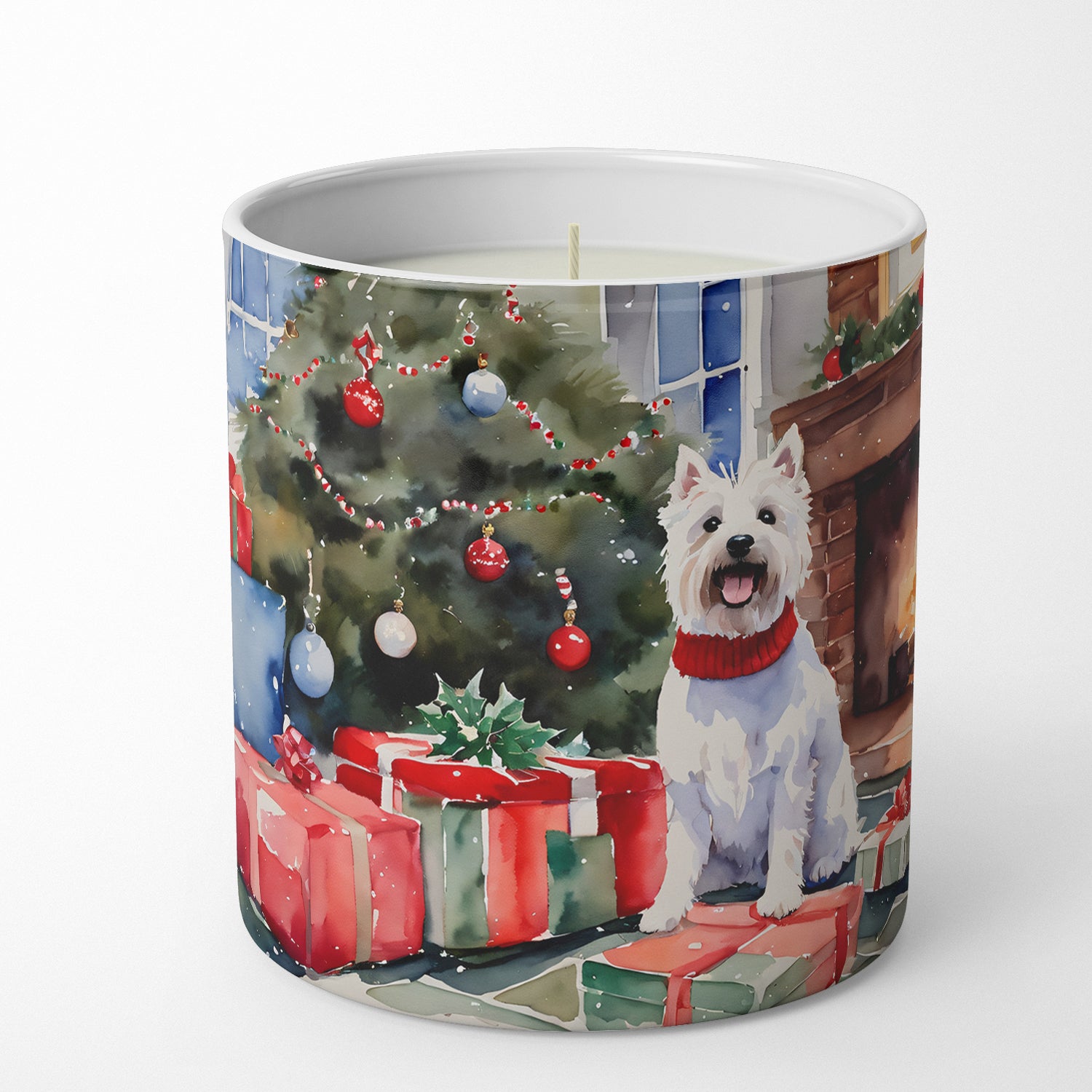 Buy this Westie Cozy Christmas Decorative Soy Candle