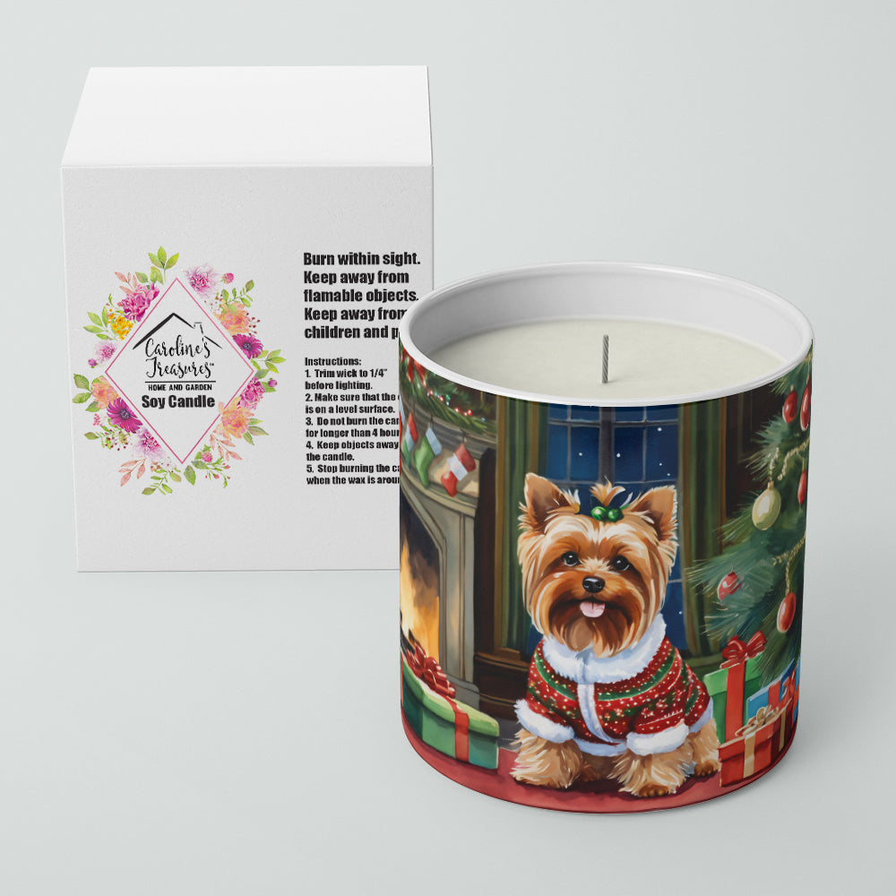 Yorkshire Terrier Cozy Christmas Decorative Soy Candle