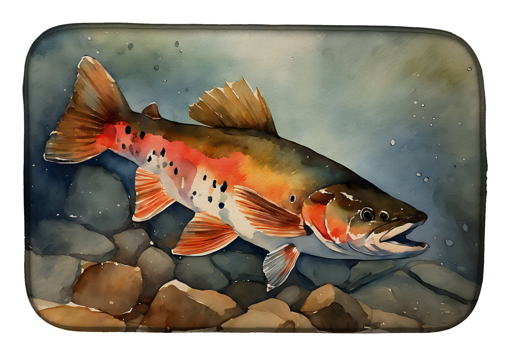 Buy this Brook Trout Dish Drying Mat