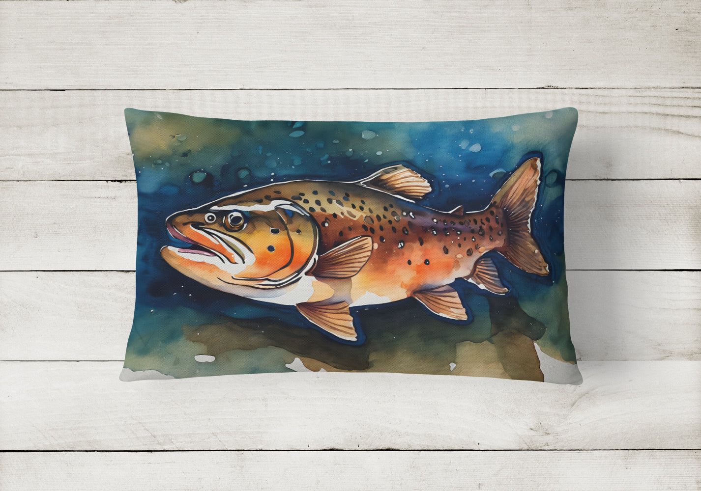 Buy this Brown Trout Throw Pillow