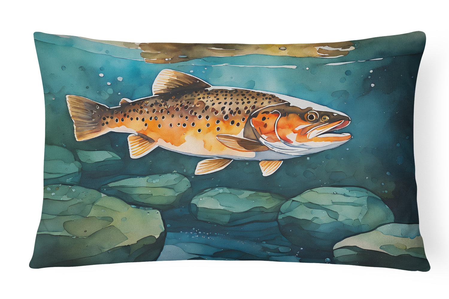 Buy this Brown Trout Throw Pillow