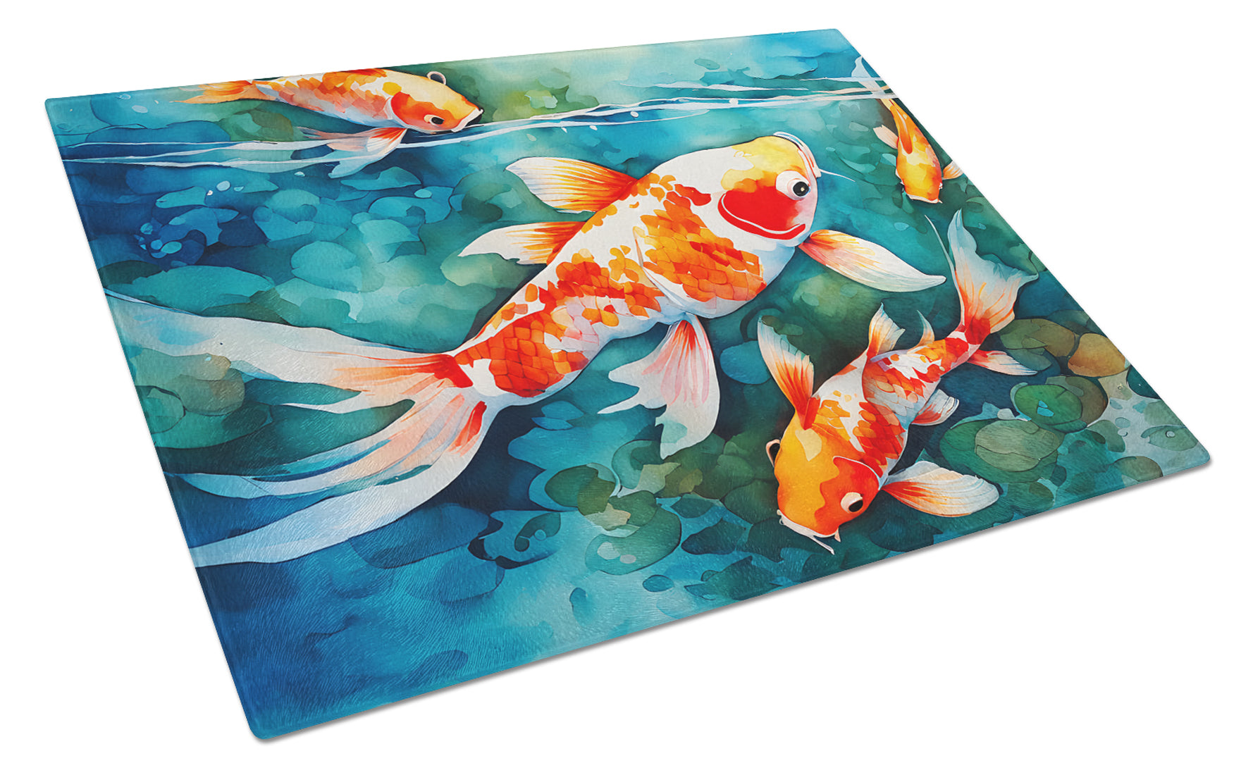 Buy this Koi Fish Glass Cutting Board Large