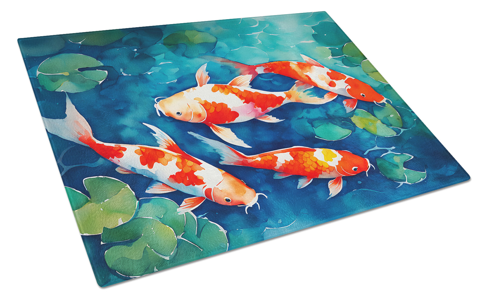 Buy this Koi Fish Glass Cutting Board Large