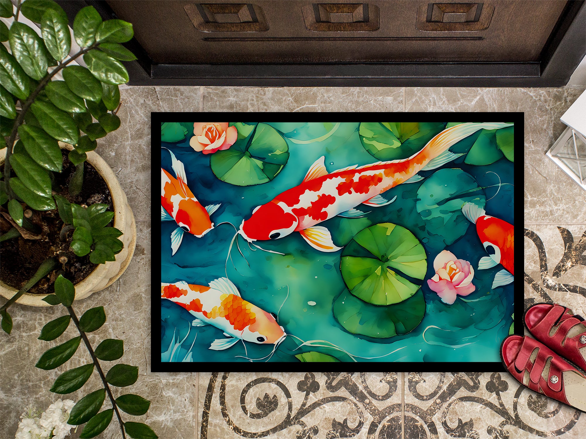 Koi Fish Doormat