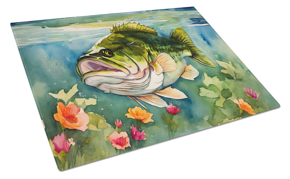 Buy this Largemouth Bass Glass Cutting Board Large