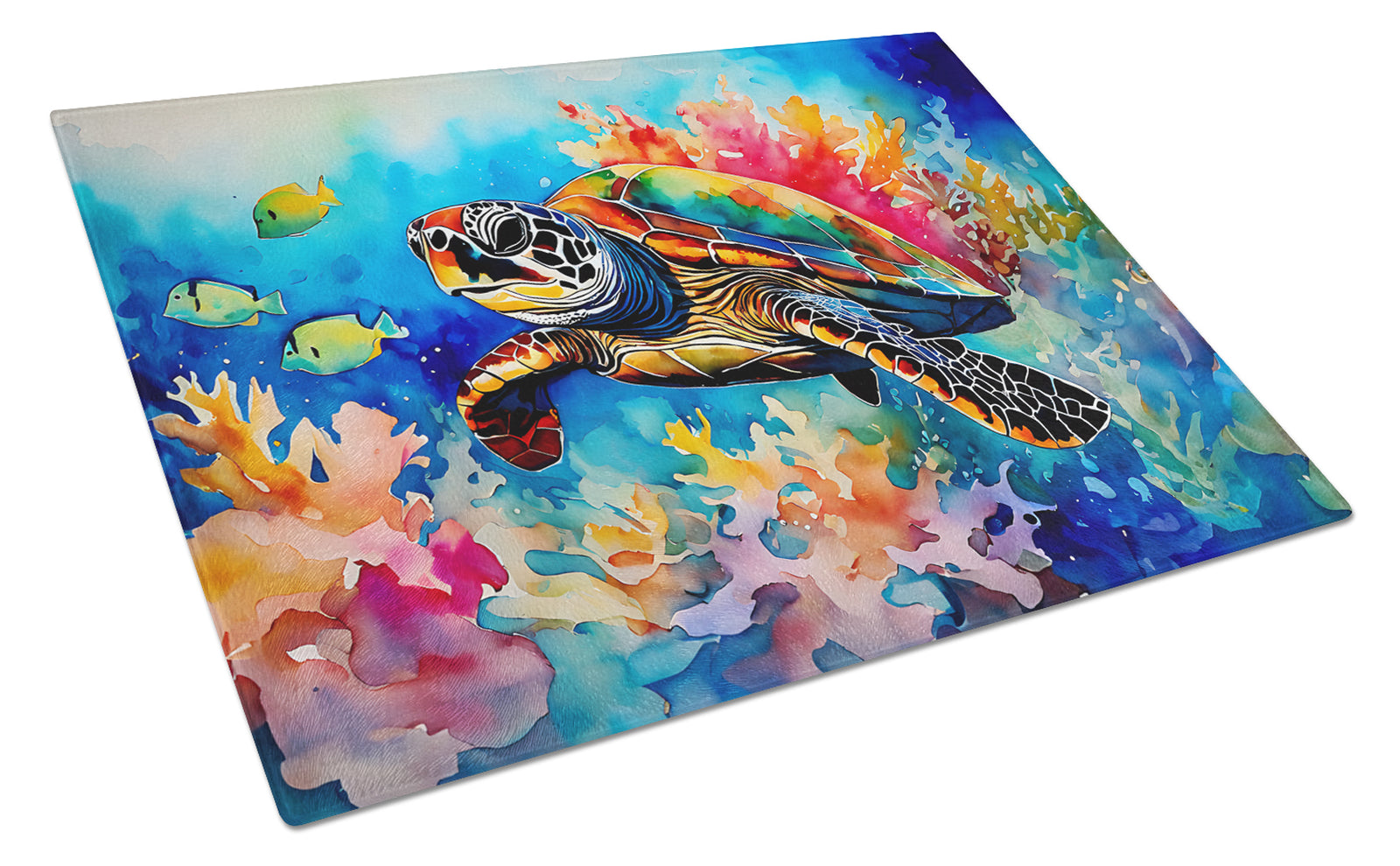 Buy this Loggerhead Sea Turtle Glass Cutting Board Large