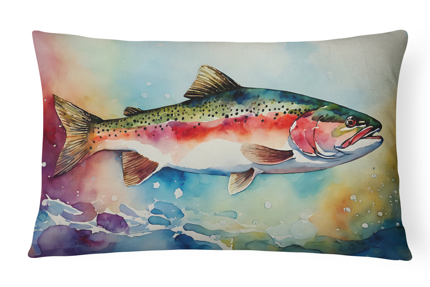 Buy this Rainbow Trout Throw Pillow