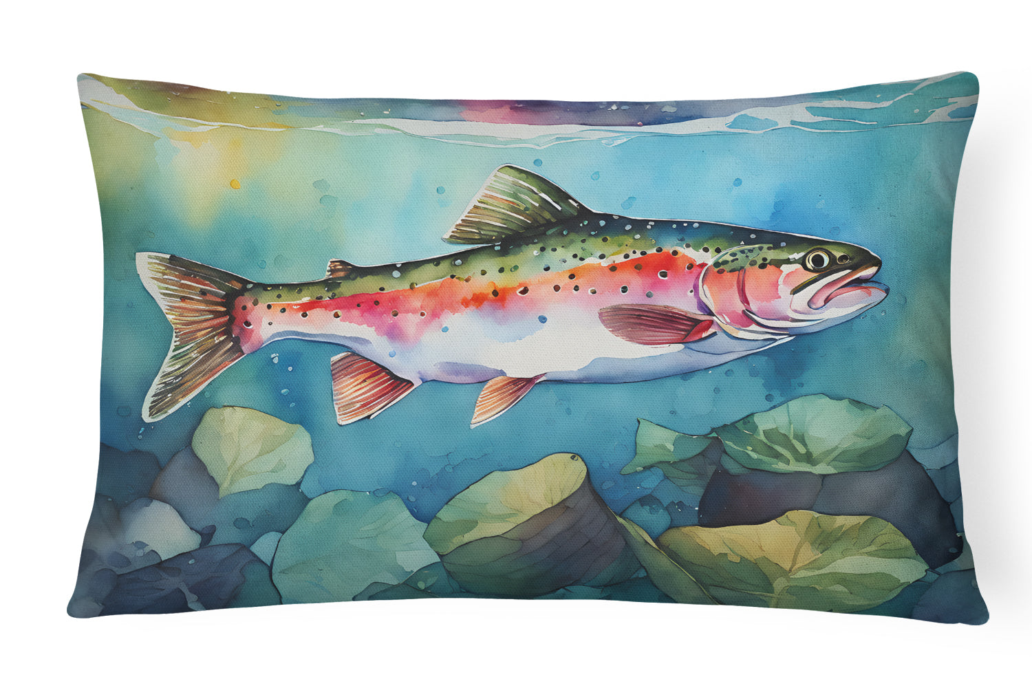 Buy this Rainbow Trout Throw Pillow