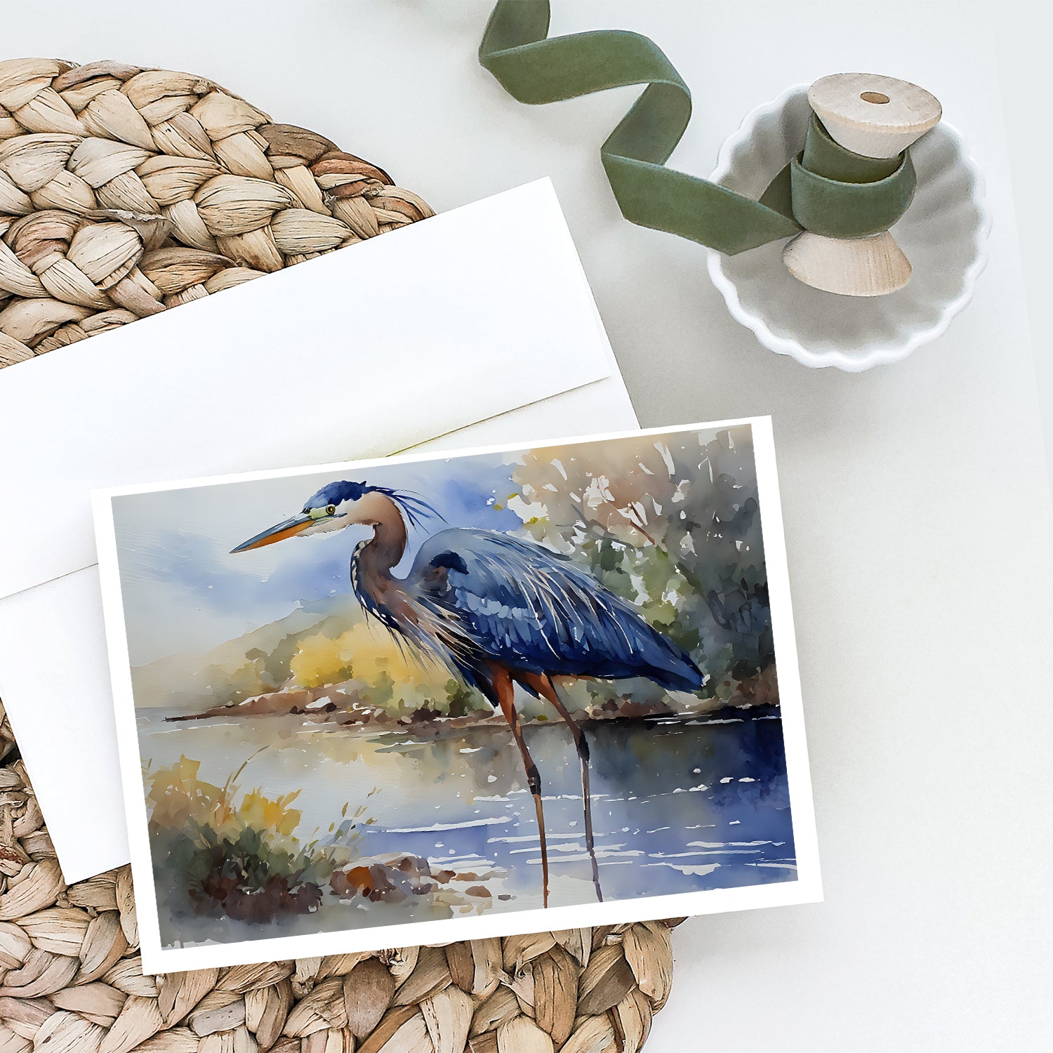 Blue Heron Greeting Cards Pack of 8