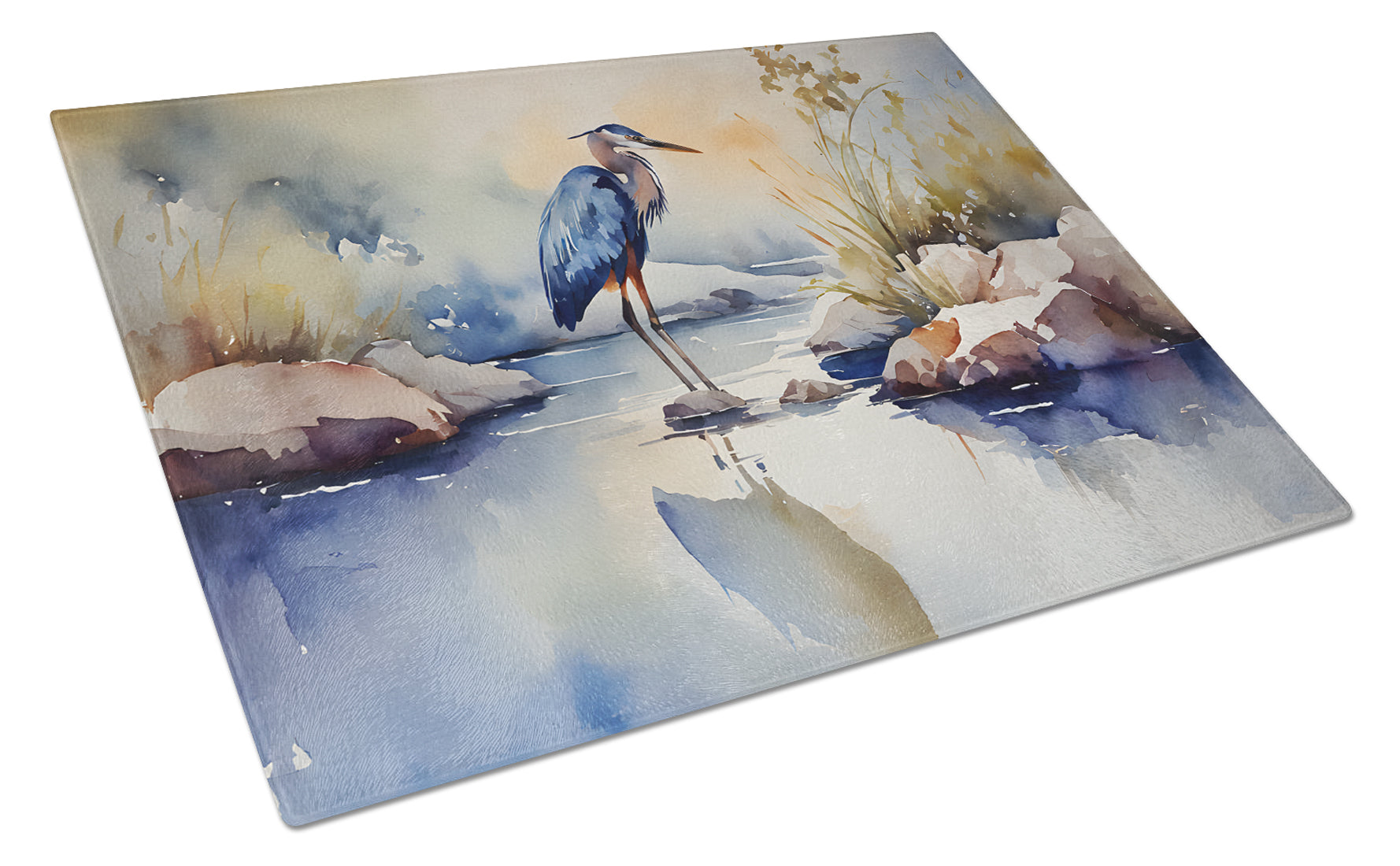 Buy this Blue Heron Glass Cutting Board Large