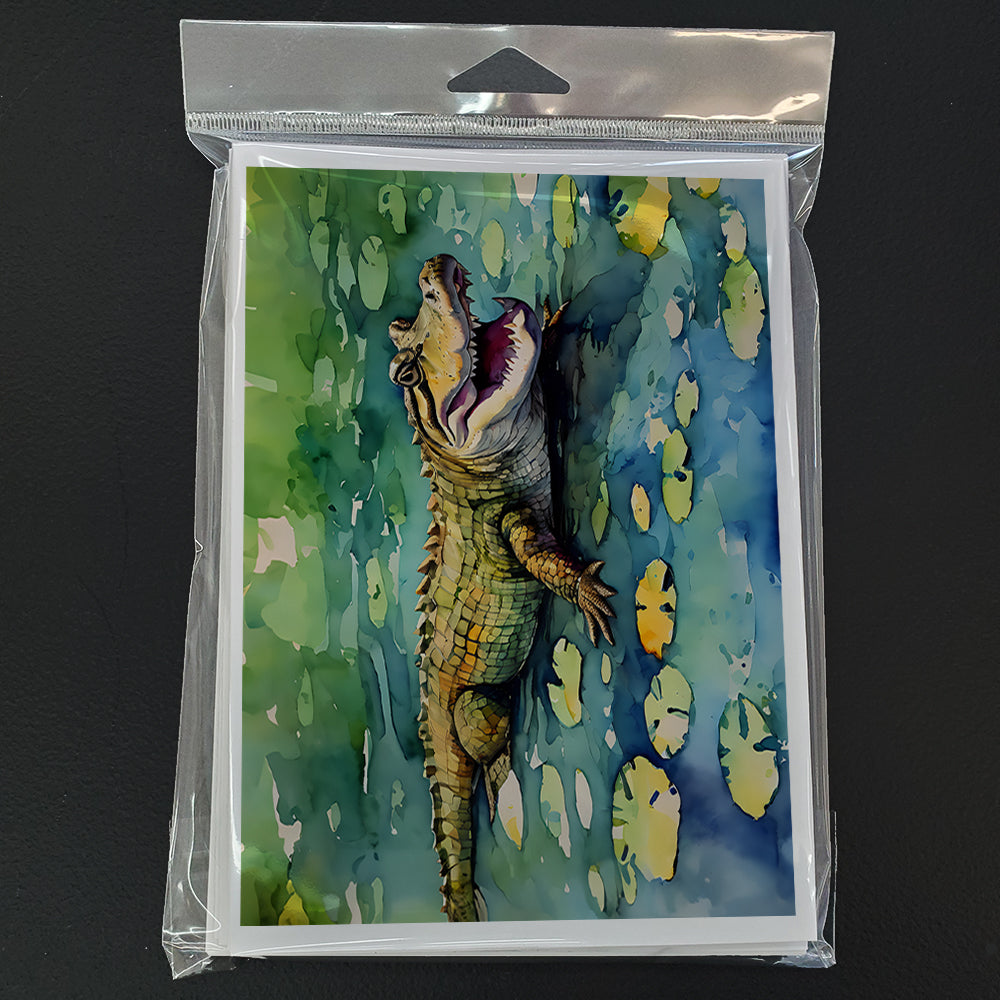 Alligator Greeting Cards Pack of 8