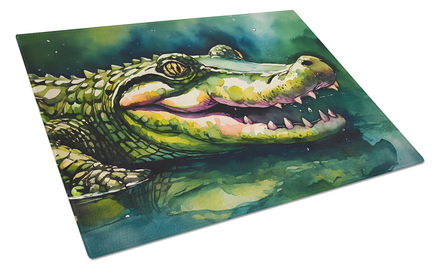 Buy this Alligator Glass Cutting Board Large