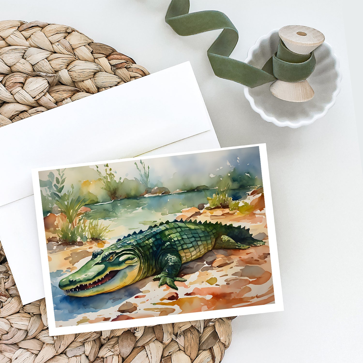 Alligator Greeting Cards Pack of 8