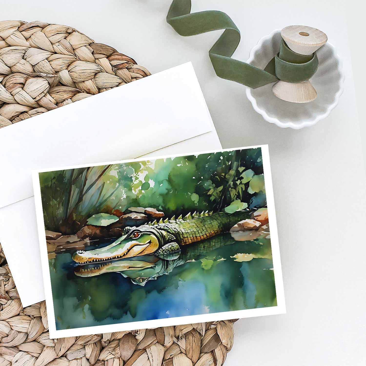 Buy this Alligator Greeting Cards Pack of 8