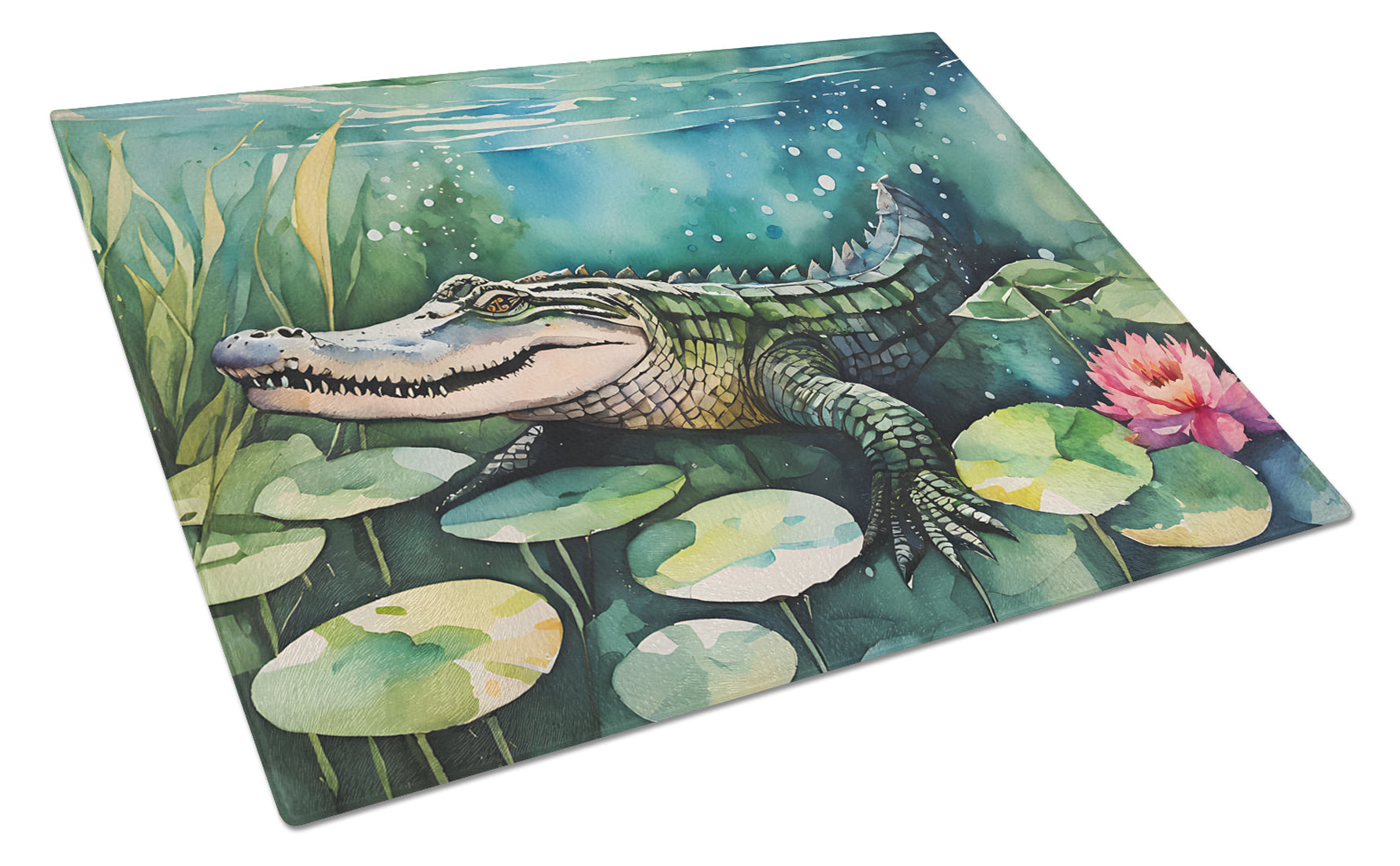 Buy this Alligator Glass Cutting Board Large