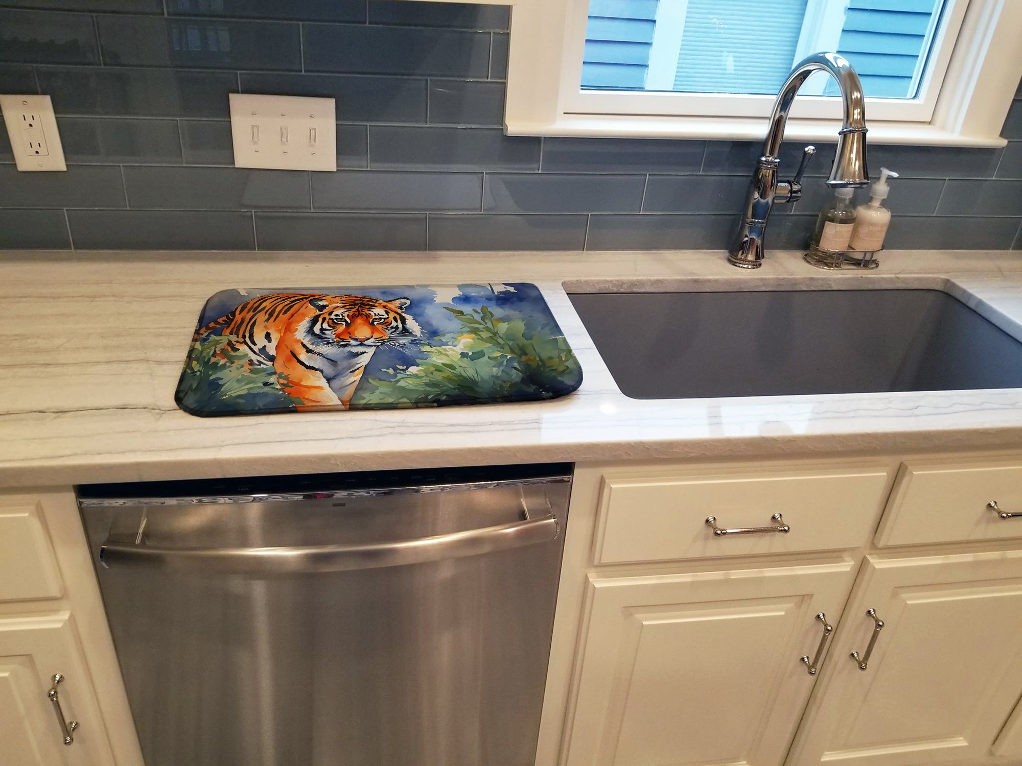 Bengal Tiger Dish Drying Mat