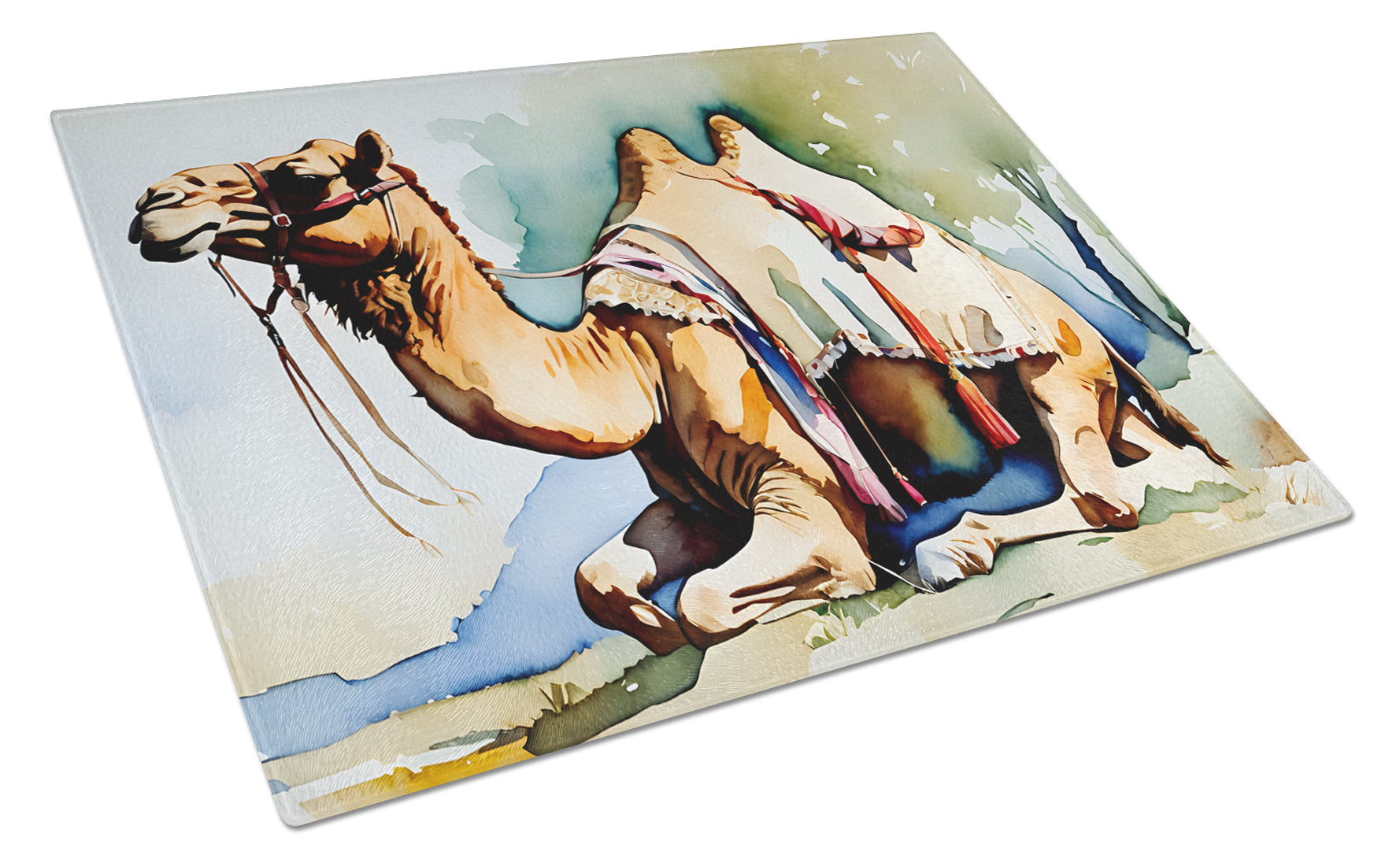 Buy this Camel Glass Cutting Board Large