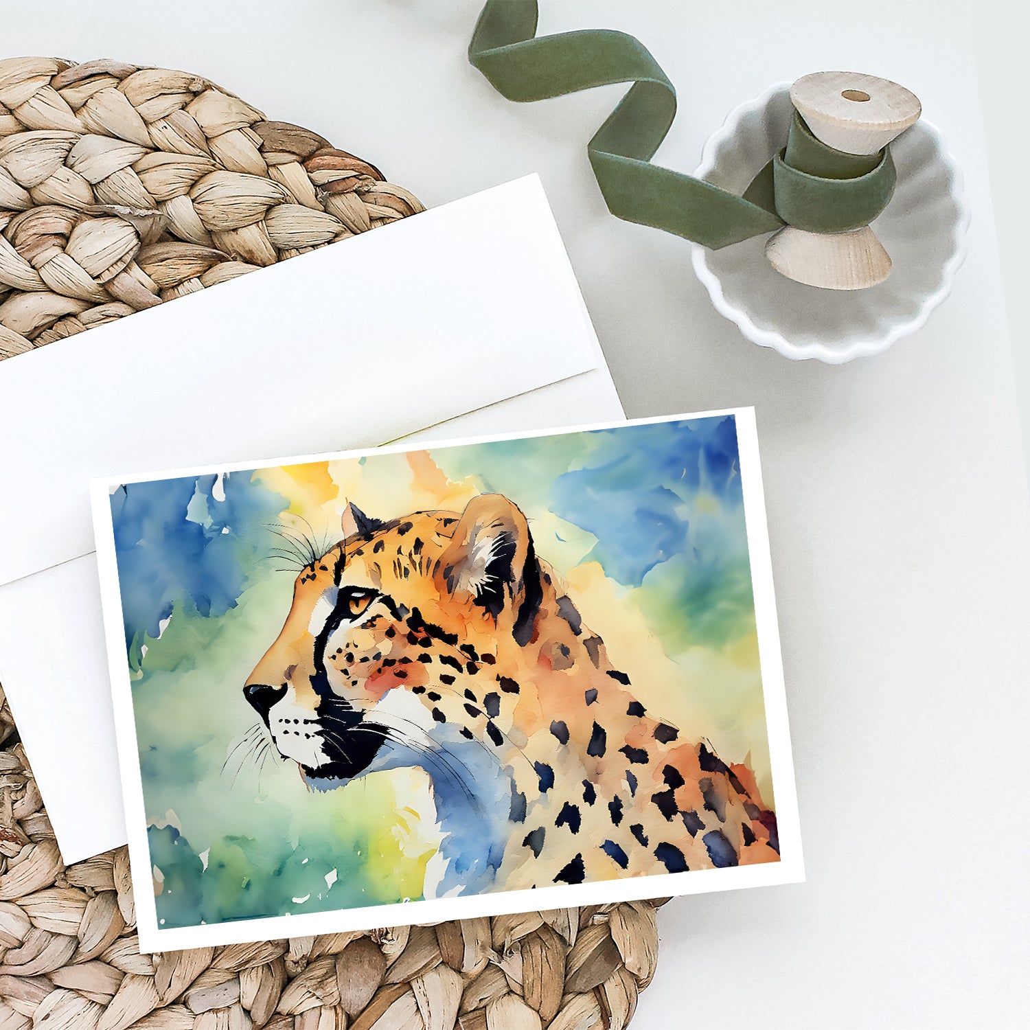 Buy this Cheetah Greeting Cards Pack of 8