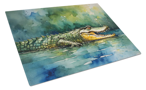 Buy this Crocodile Glass Cutting Board Large