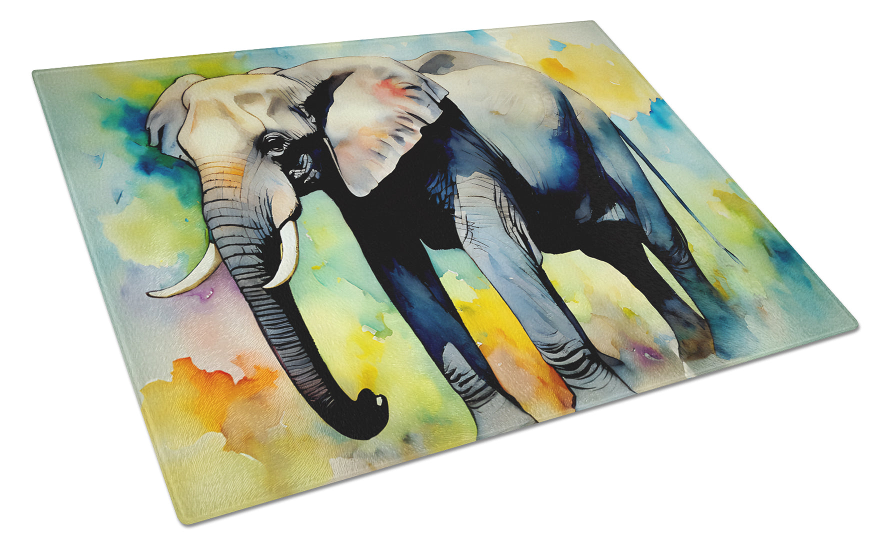 Buy this Elephant Glass Cutting Board Large