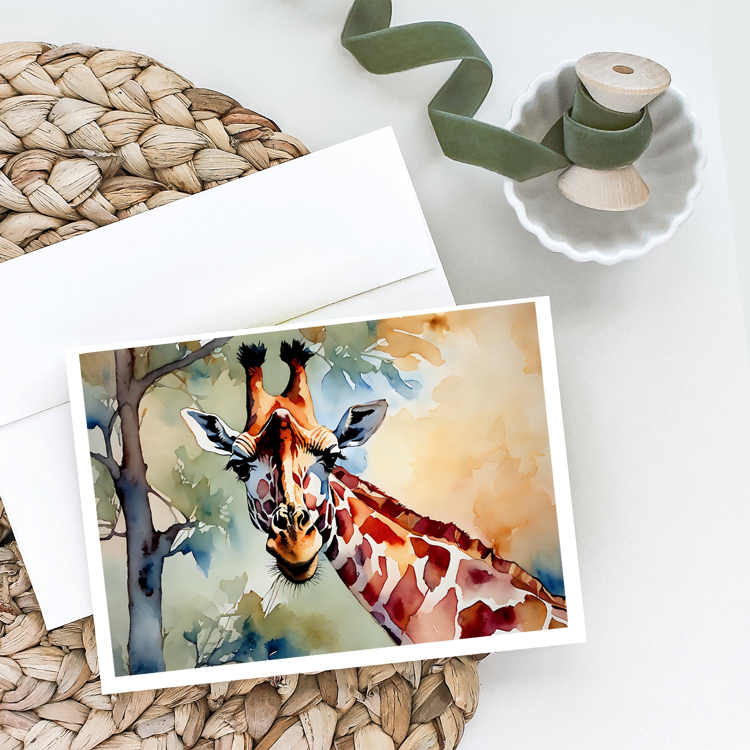 Buy this Giraffe Greeting Cards Pack of 8