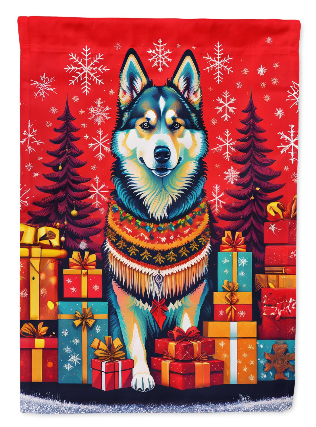 Buy this Alaskan Malamute Holiday Christmas Garden Flag