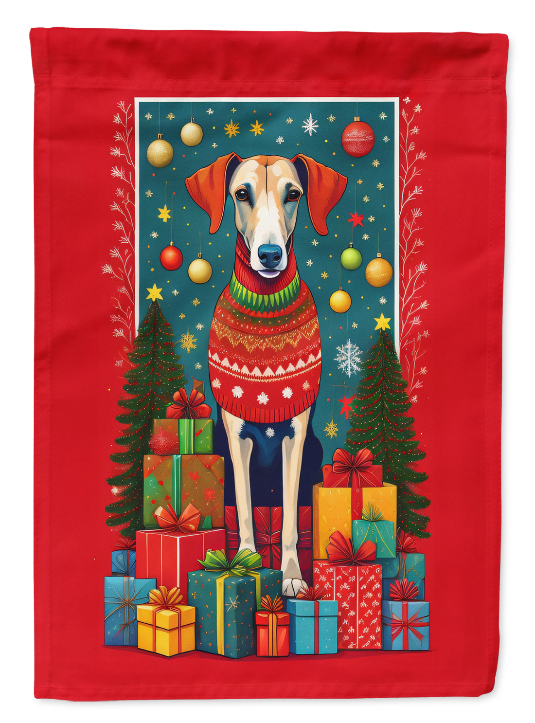 Buy this Azawakh Hound Holiday Christmas House Flag