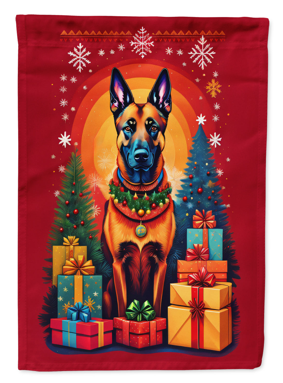 Buy this Belgian Malinois Holiday Christmas Garden Flag