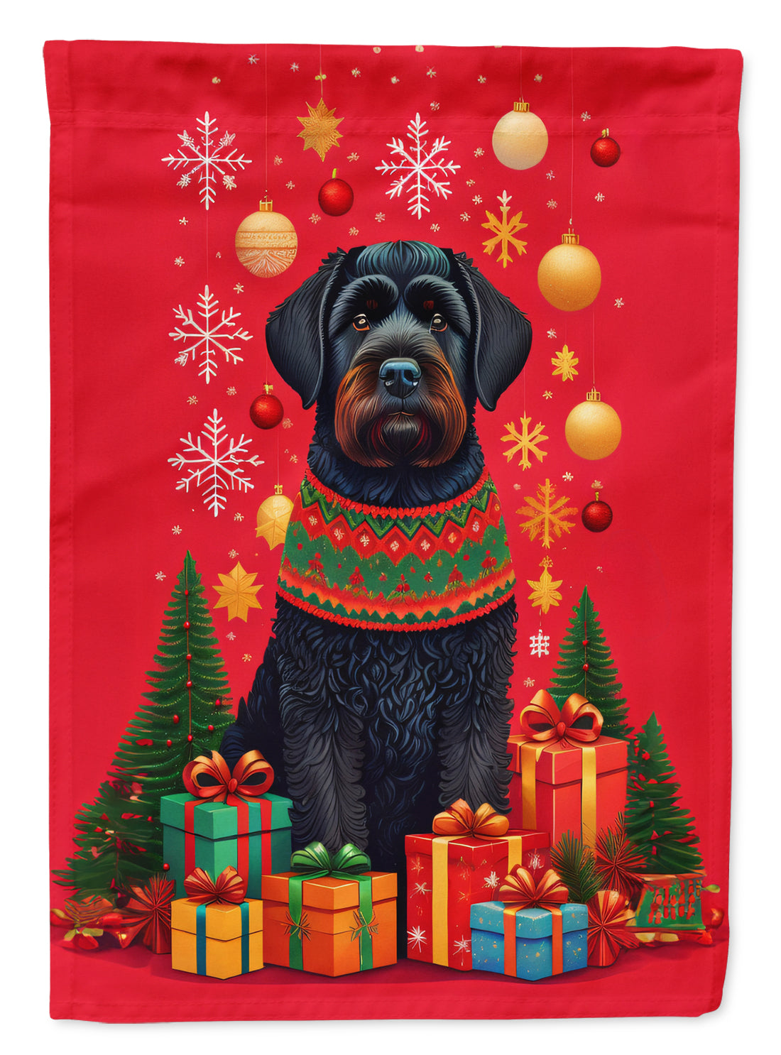 Buy this Black Russian Terrier Holiday Christmas Garden Flag