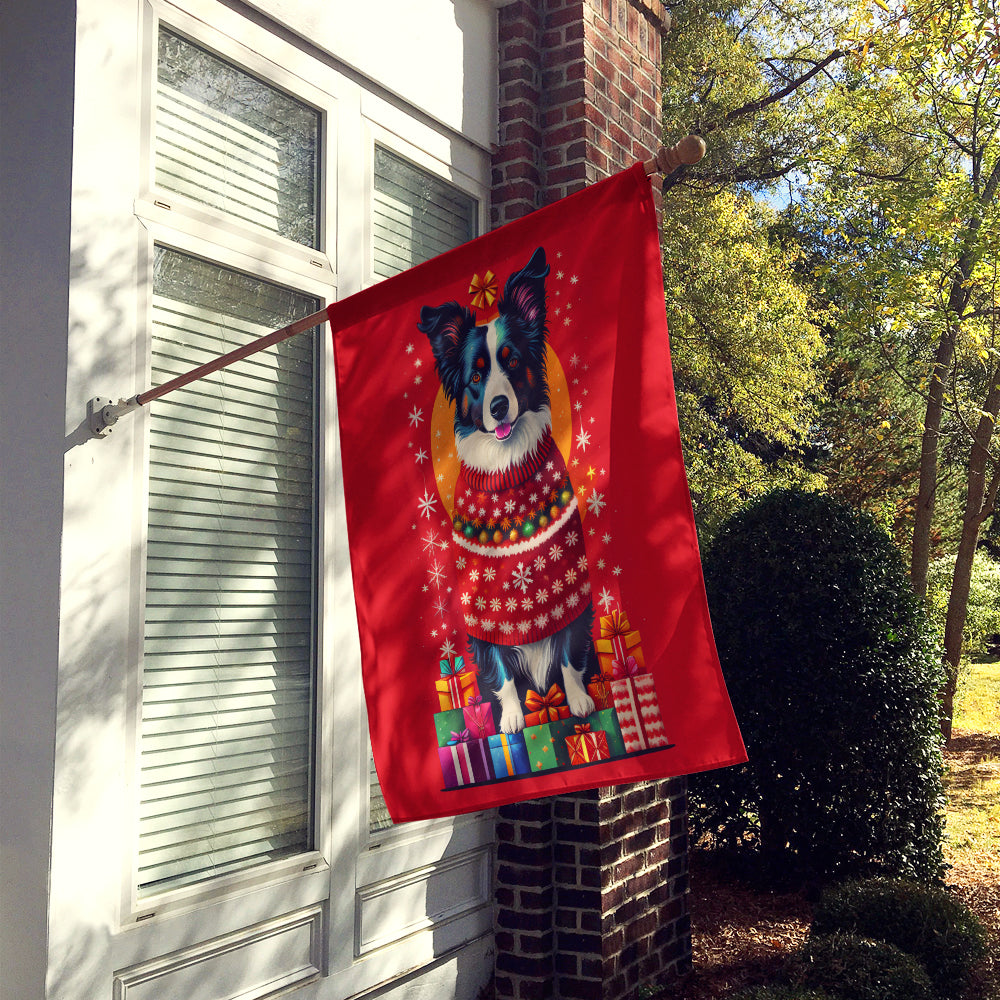 Buy this Border Collie Holiday Christmas House Flag