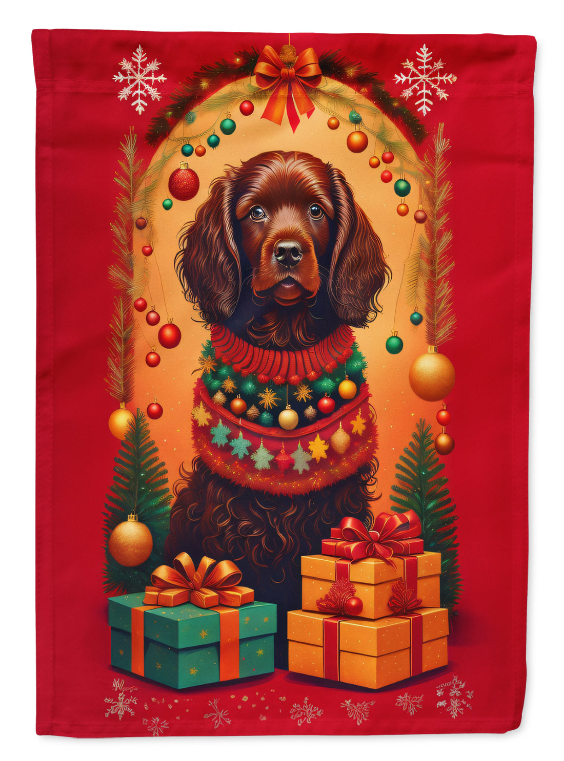 Buy this Boykin Spaniel Holiday Christmas Garden Flag