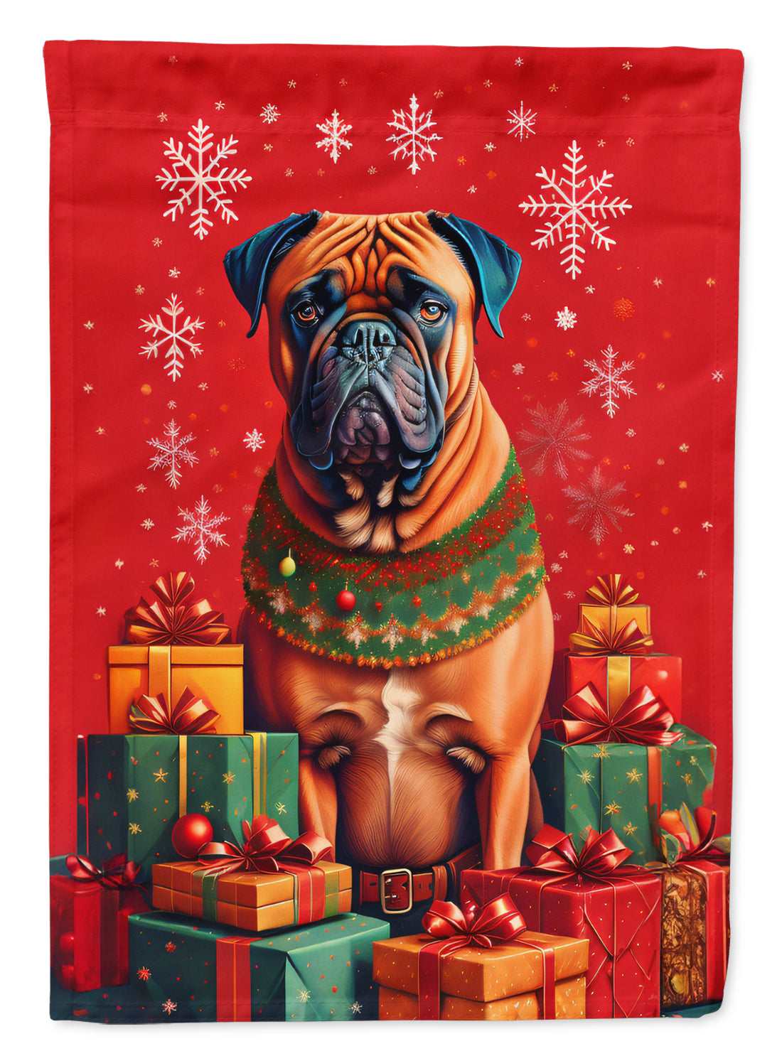 Buy this Bullmastiff Holiday Christmas Garden Flag