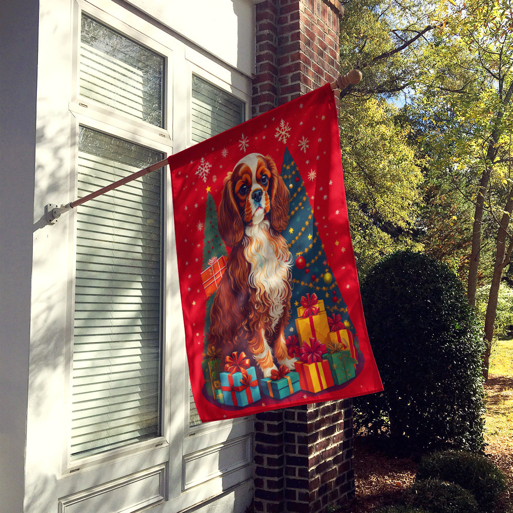 Buy this Cavalier Spaniel Holiday Christmas House Flag