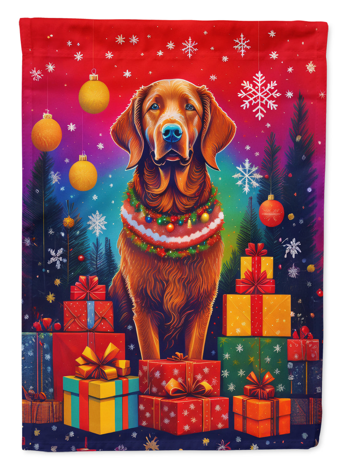 Buy this Chesapeake Bay Retriever Holiday Christmas Garden Flag