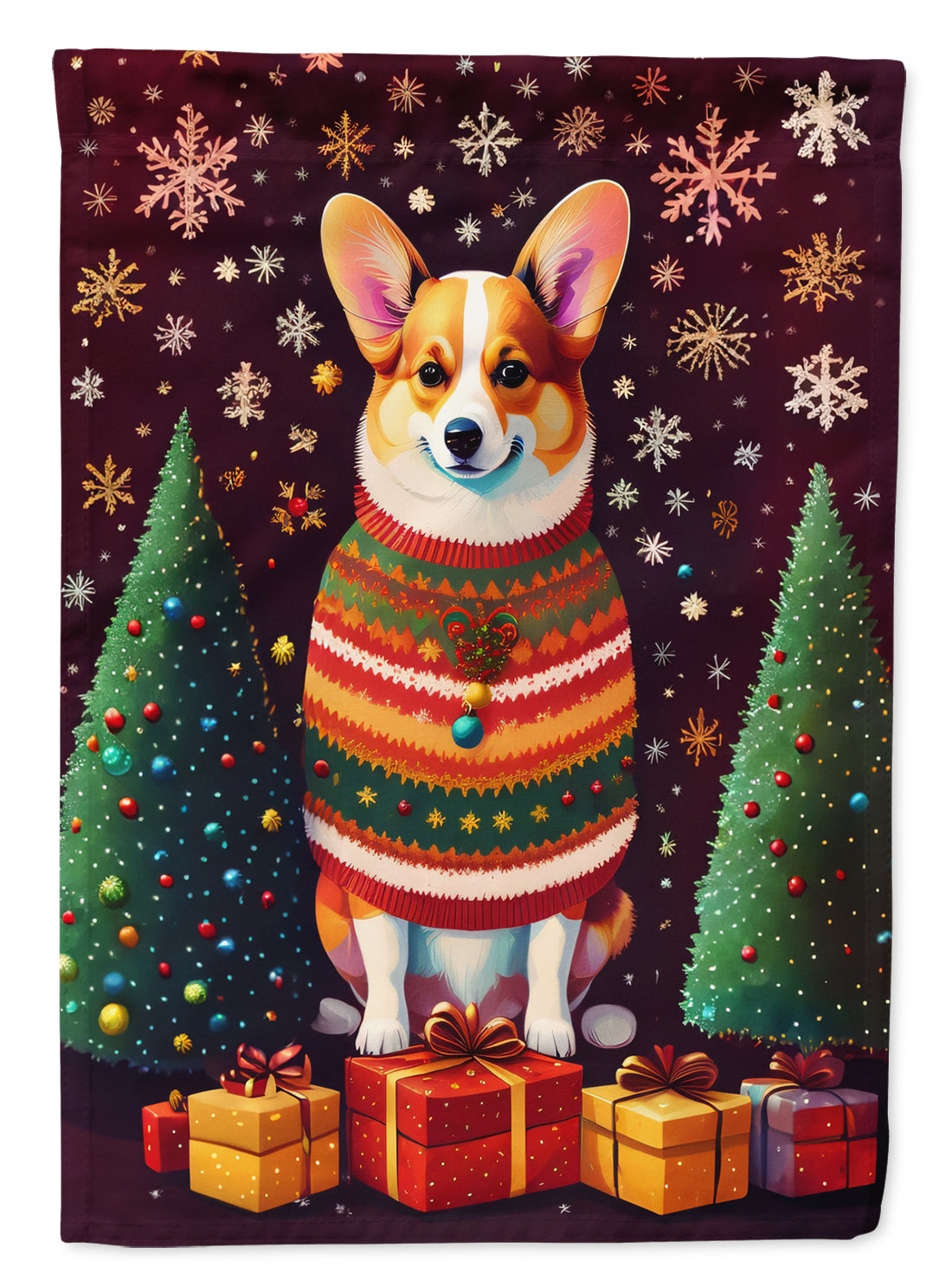 Buy this Corgi Holiday Christmas Garden Flag