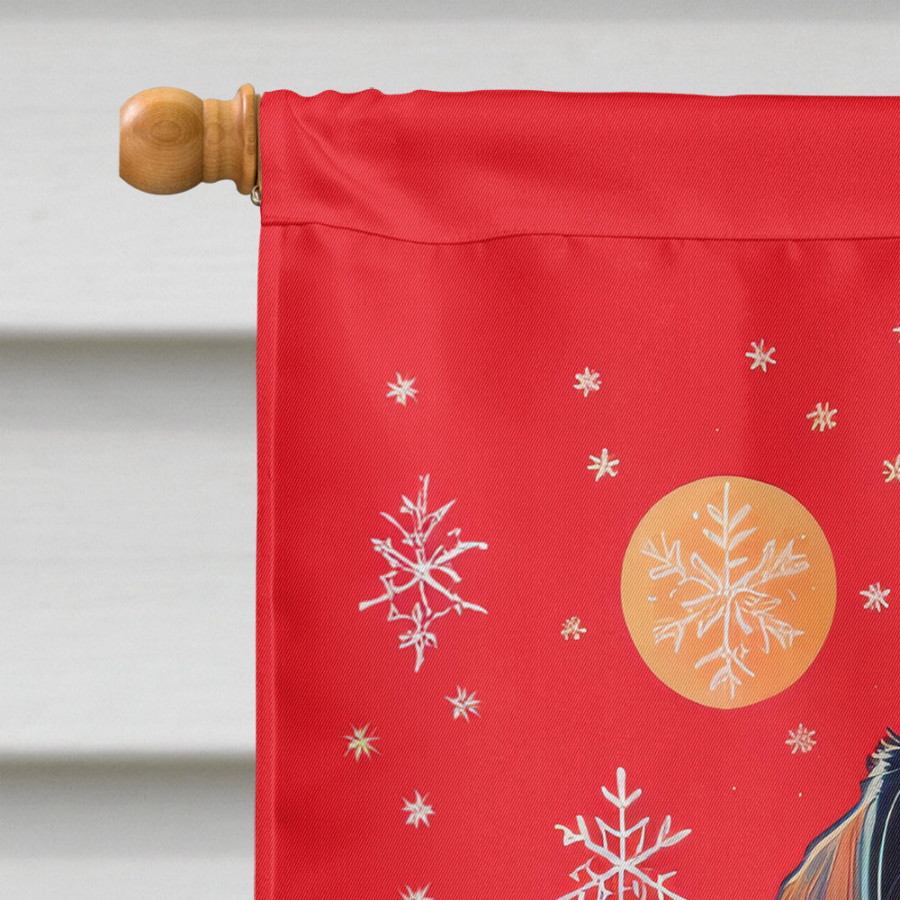 Dachshund Holiday Christmas House Flag