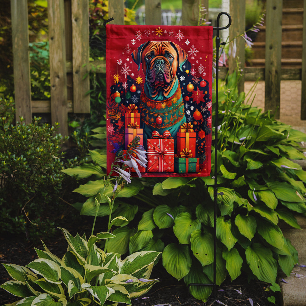 Buy this Dogue de Bordeaux Holiday Christmas Garden Flag