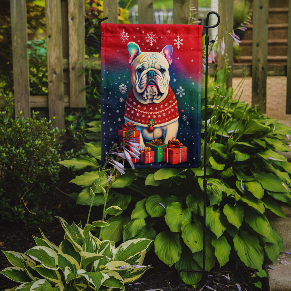 Buy this English Bulldog Holiday Christmas Garden Flag