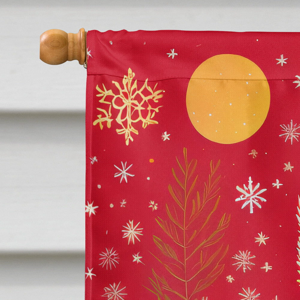 German Shepherd Holiday Christmas House Flag