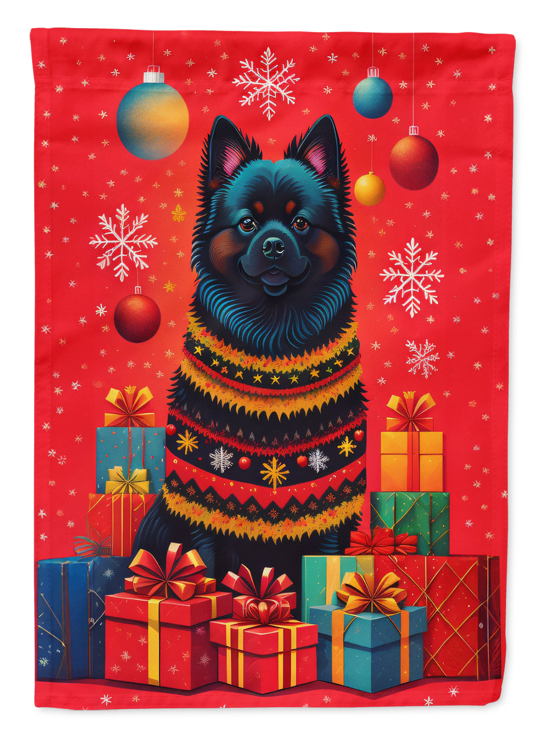 Buy this German Spitz Holiday Christmas Garden Flag