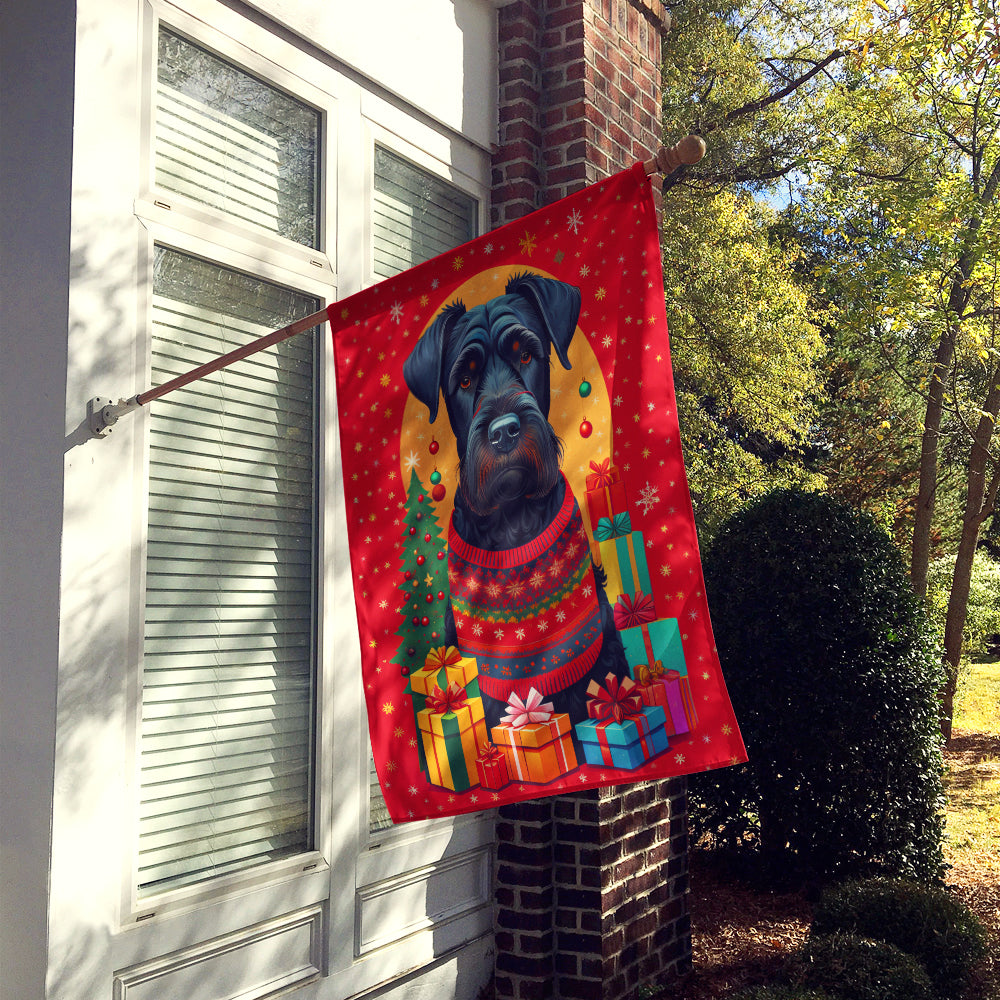 Buy this Giant Schnauzer Holiday Christmas House Flag