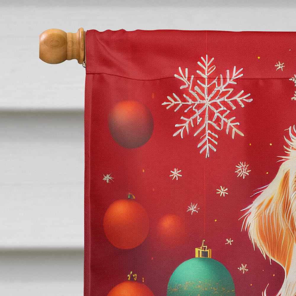 Golden Retriever Holiday Christmas House Flag