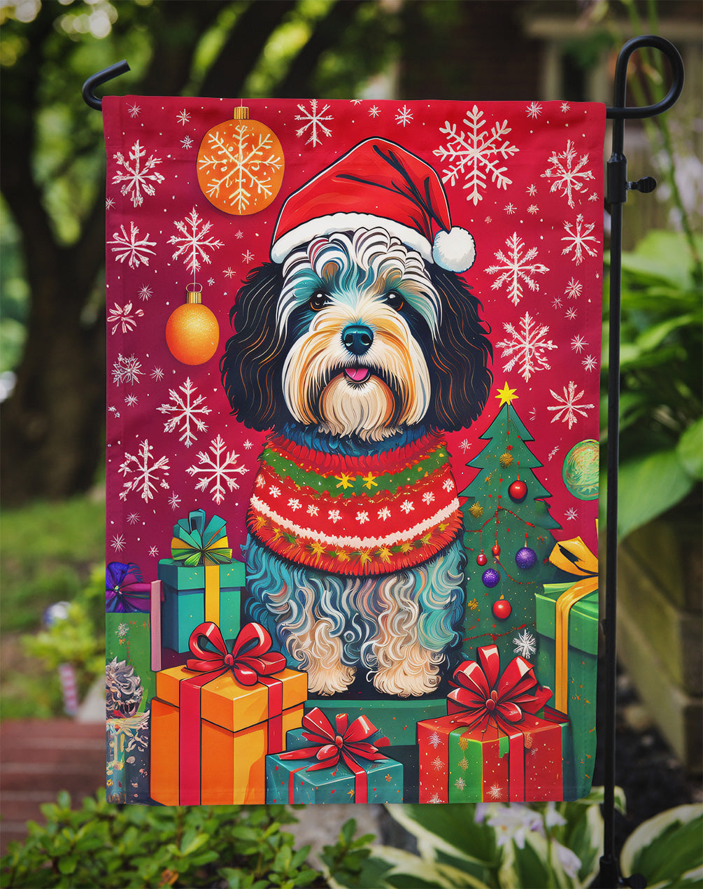 Havanese Holiday Christmas Garden Flag