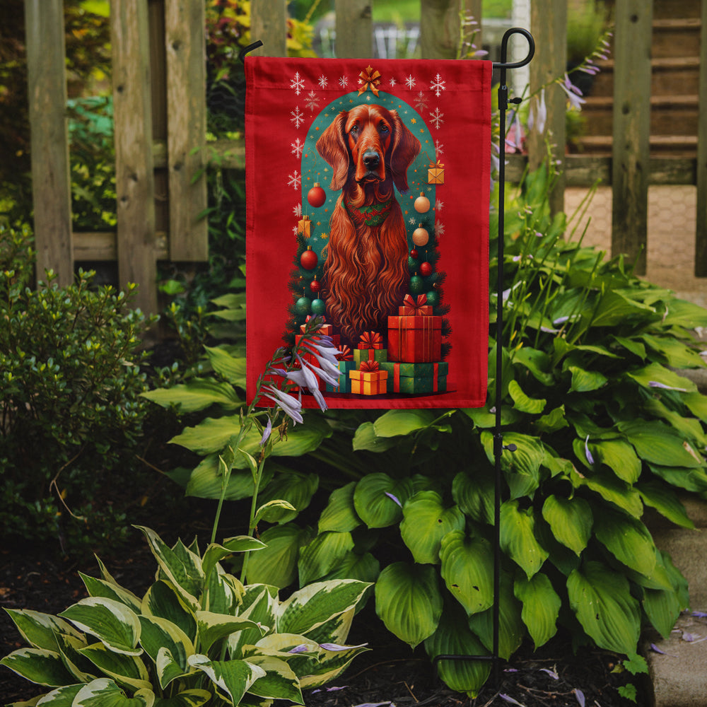 Irish Setter Holiday Christmas Garden Flag