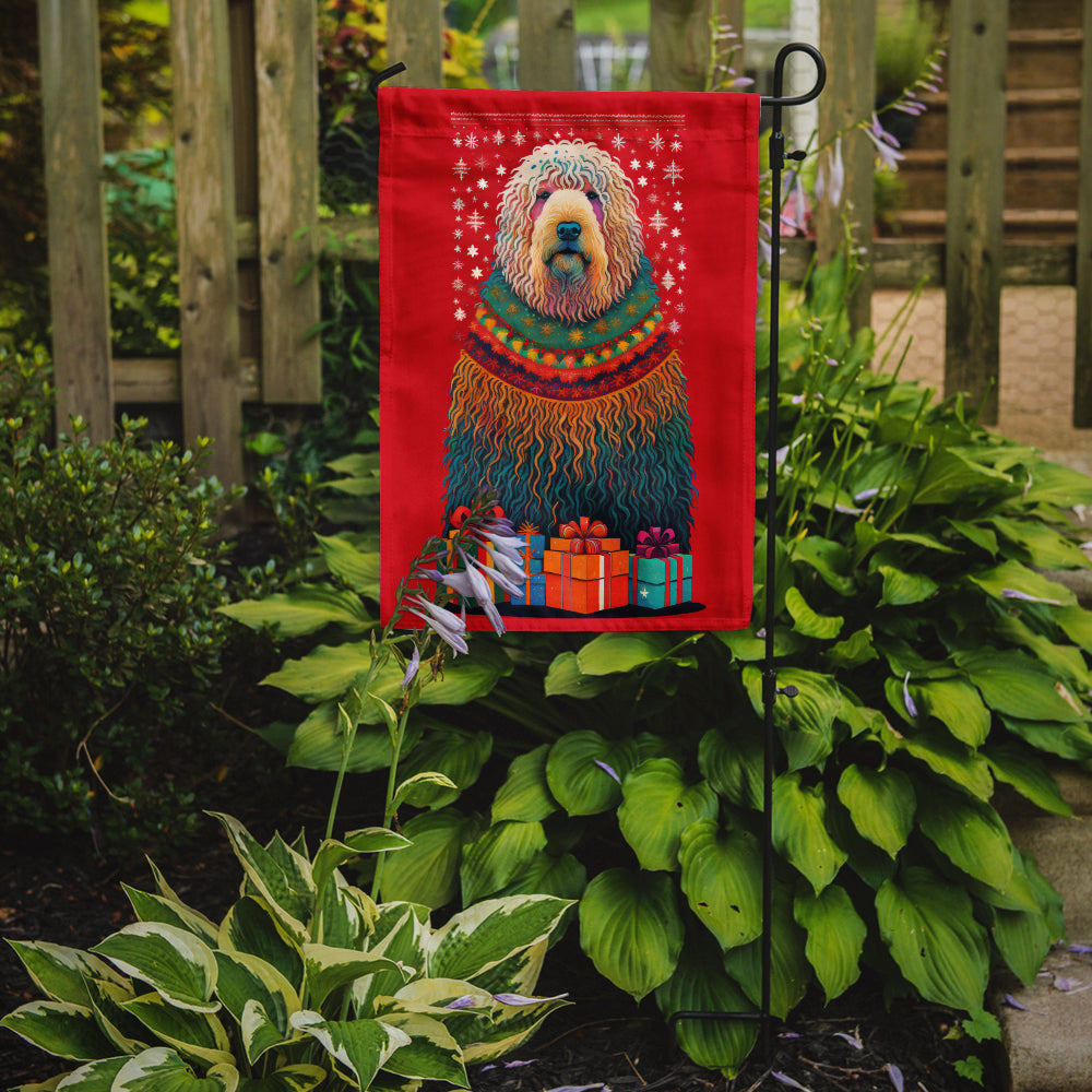 Komondor Holiday Christmas Garden Flag