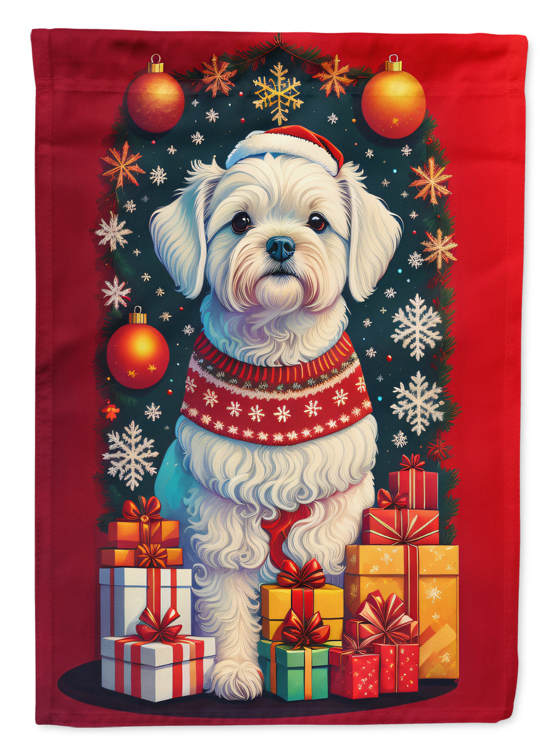 Buy this Maltese Holiday Christmas House Flag