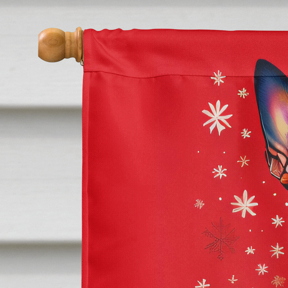 Miniature Pinscher Holiday Christmas House Flag