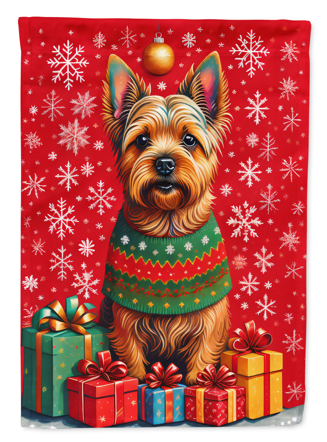 Buy this Norwich Terrier Holiday Christmas Garden Flag