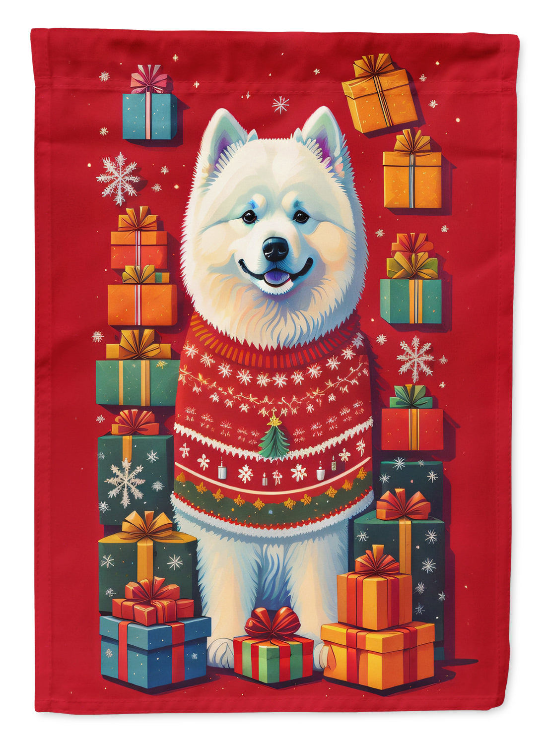 Buy this Samoyed Holiday Christmas Garden Flag