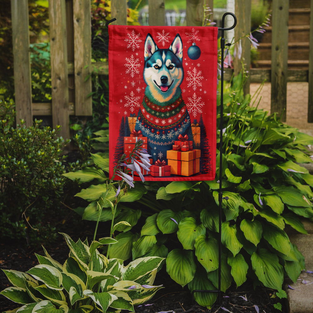 Buy this Siberian Husky Holiday Christmas Garden Flag